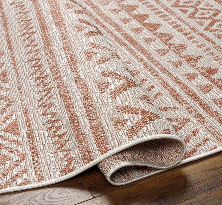 Chuck Bohemian Rust And Brown Area Rug - The Rug Decor