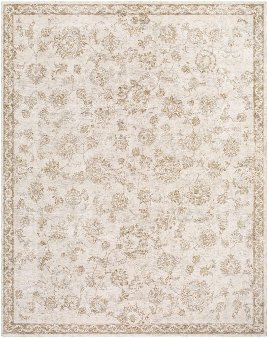 Chyron Traditional Style Cream And Tan Area Rug - The Rug Decor