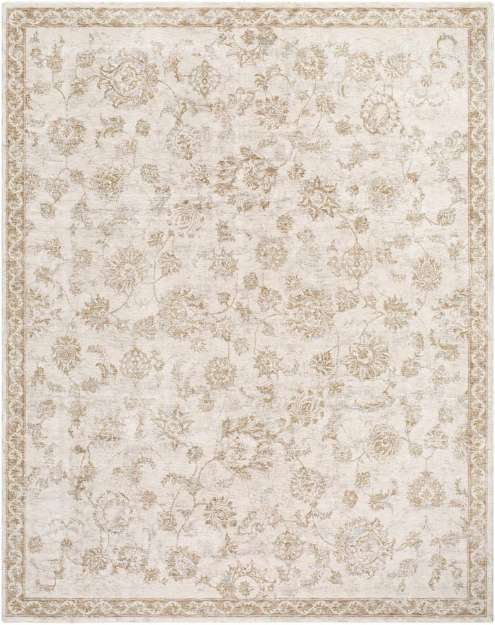 Chyron Traditional Style Cream And Tan Area Rug - The Rug Decor