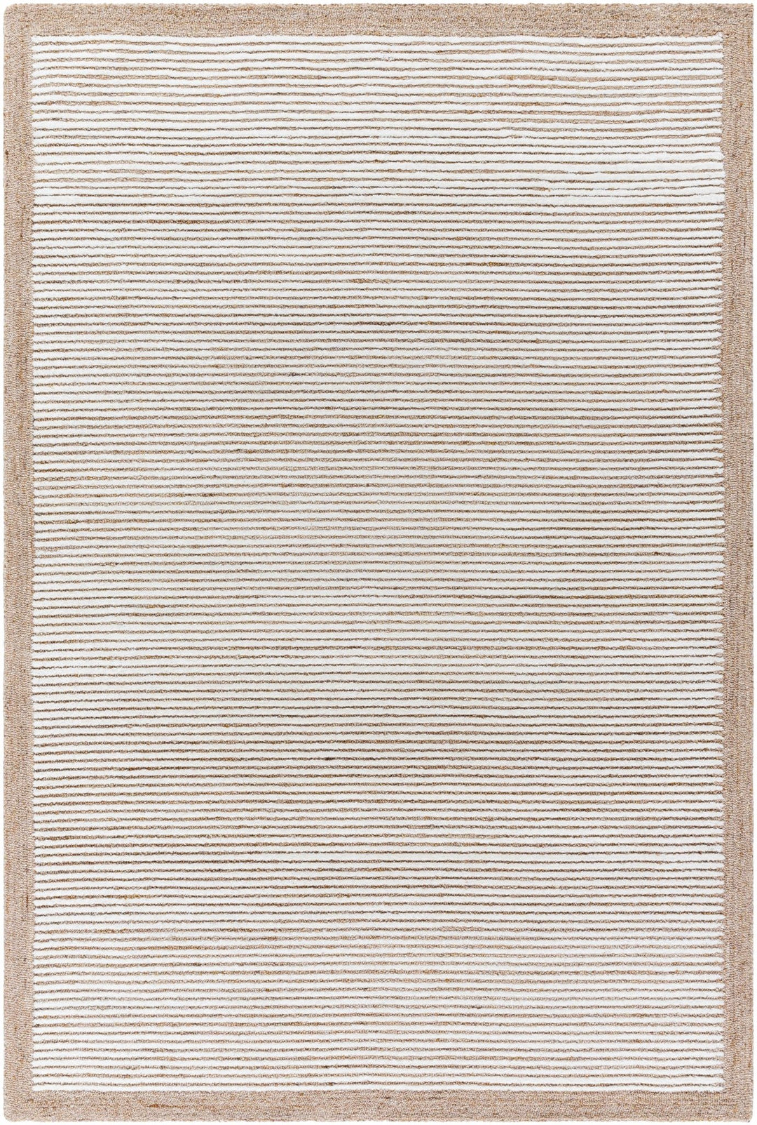 Cianna Modern Stripes Tan And Ivory Area Rug - The Rug Decor