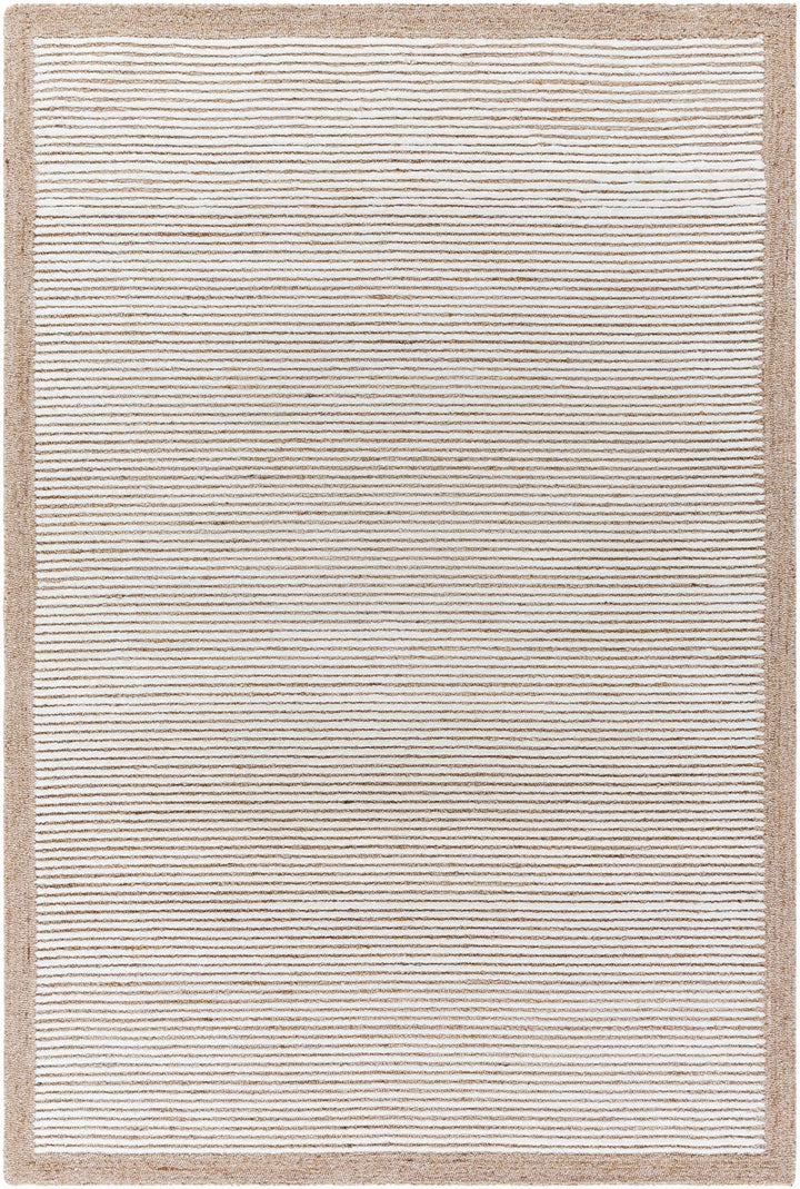 Cianna Modern Stripes Tan And Ivory Area Rug - The Rug Decor