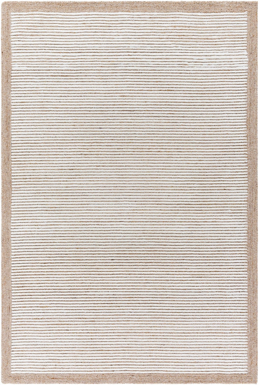 Cianna Modern Stripes Tan And Ivory Area Rug - The Rug Decor