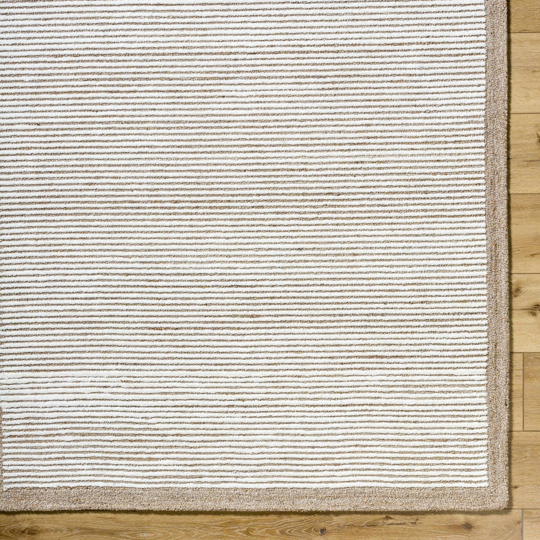 Cianna Modern Stripes Tan And Ivory Area Rug - The Rug Decor