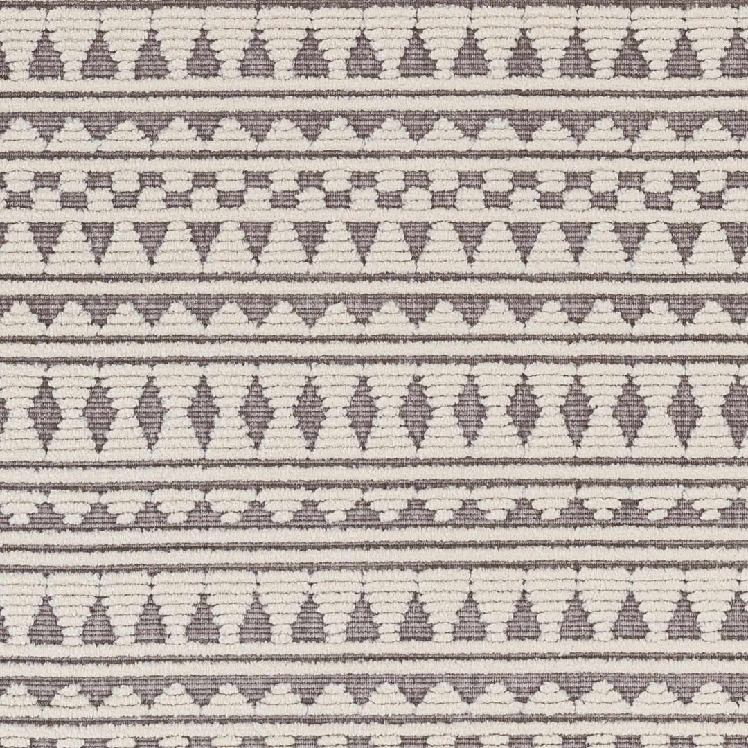 Cili Contemporary Geometrical Gray And Ivory Area Rug - The Rug Decor