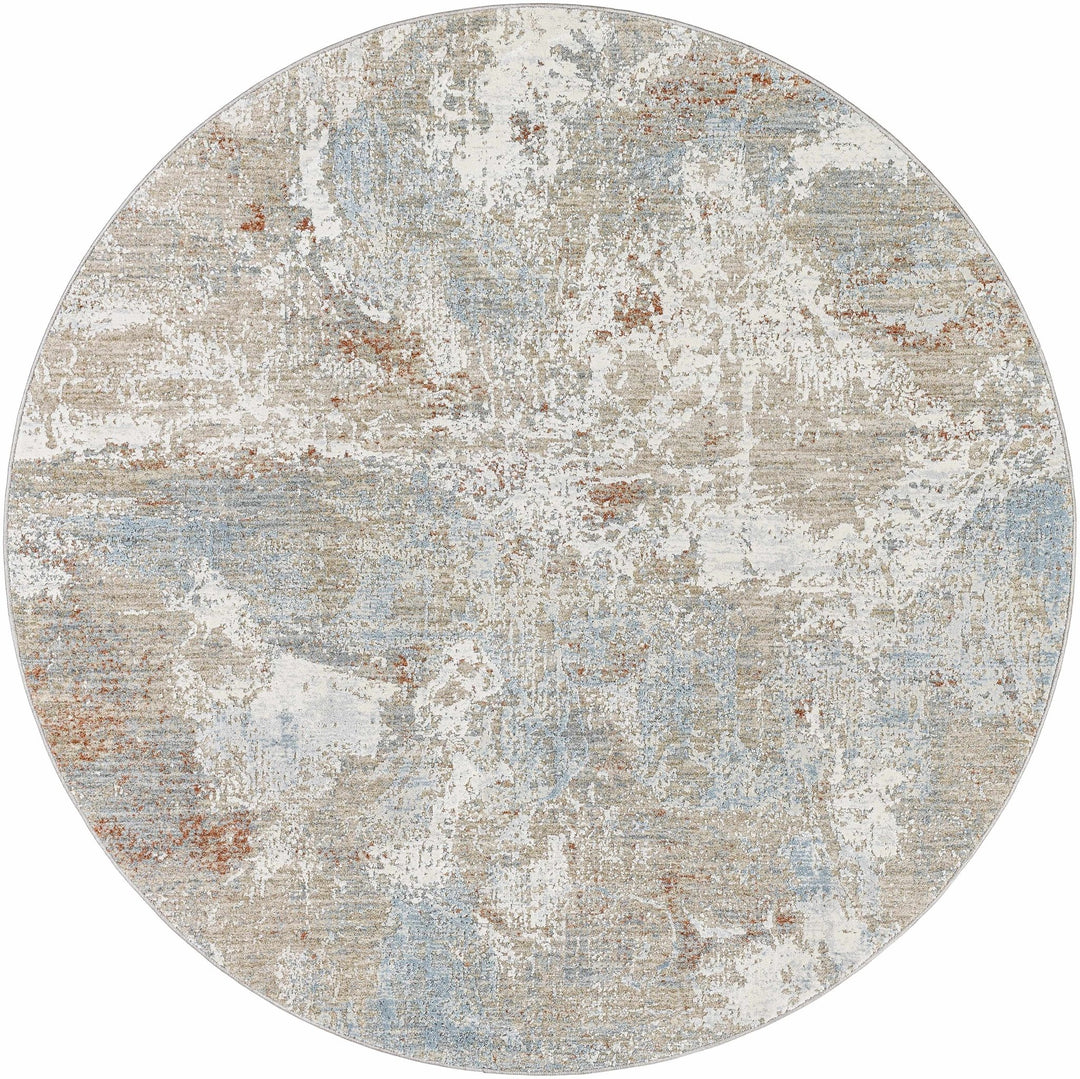 Cindy Modern Abstract Design Beige And Tan Area Rug - The Rug Decor