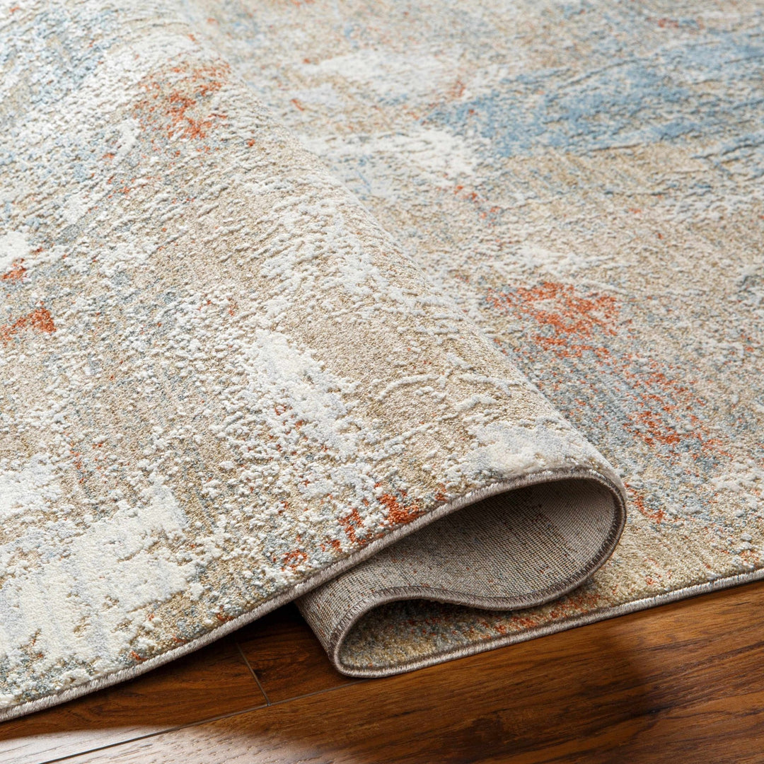 Cindy Modern Abstract Design Beige And Tan Area Rug - The Rug Decor
