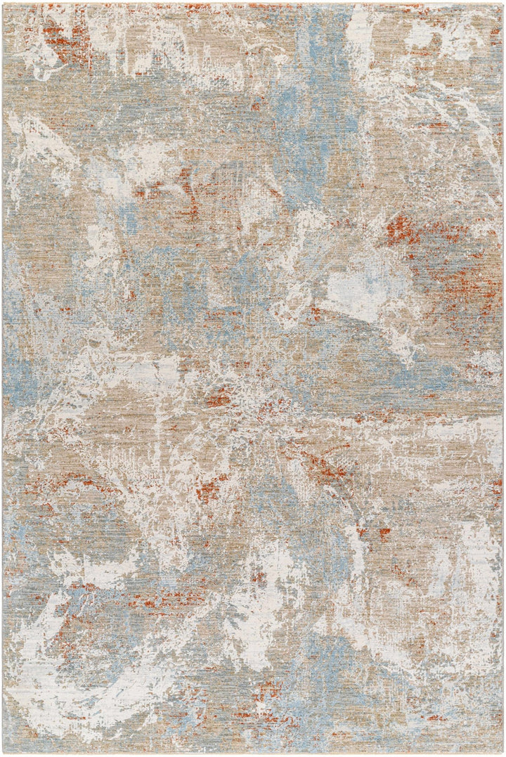 Cindy Modern Abstract Design Beige And Tan Area Rug - The Rug Decor