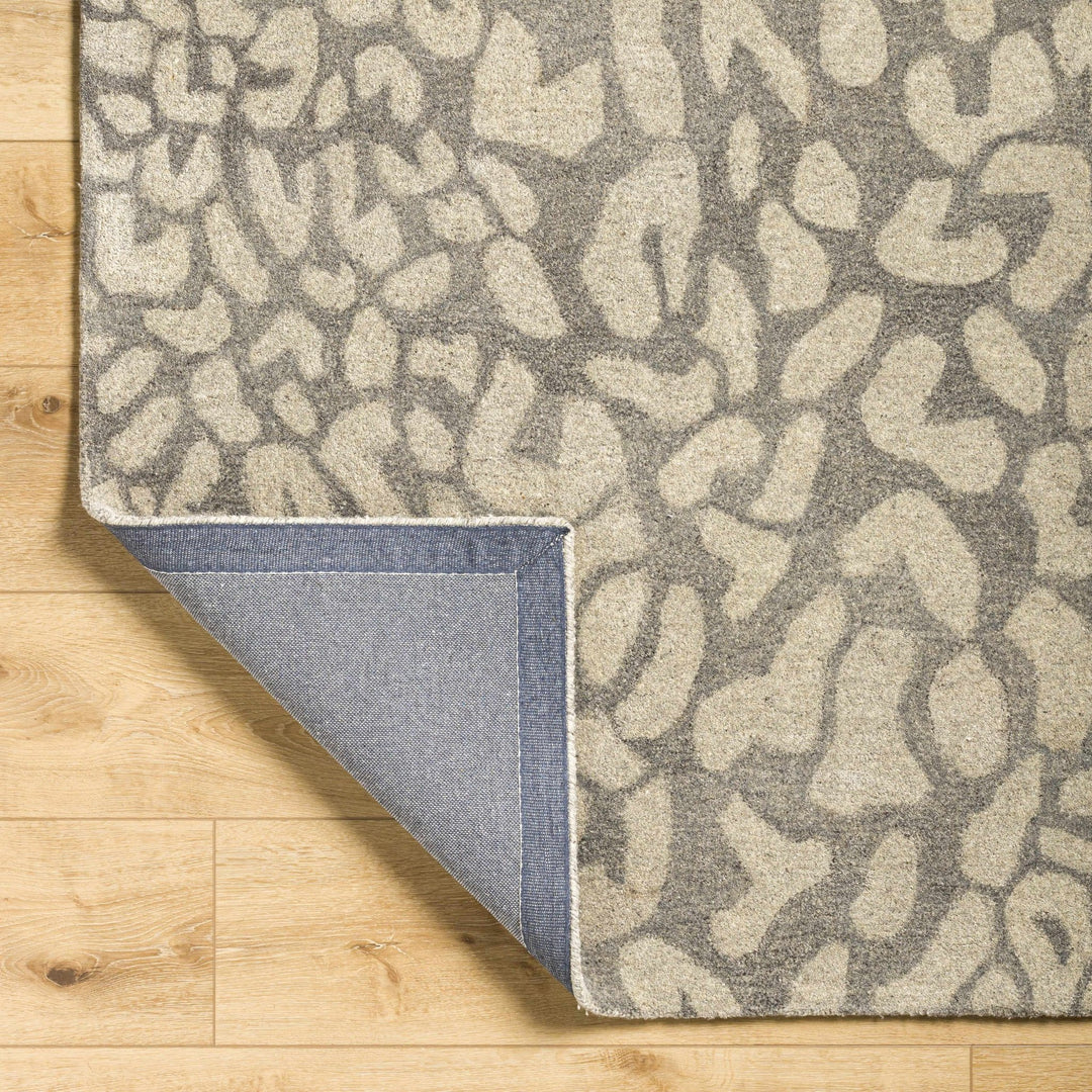 Circa Leopard Print Beige Hand Tufted Wool Area Rug - The Rug Decor