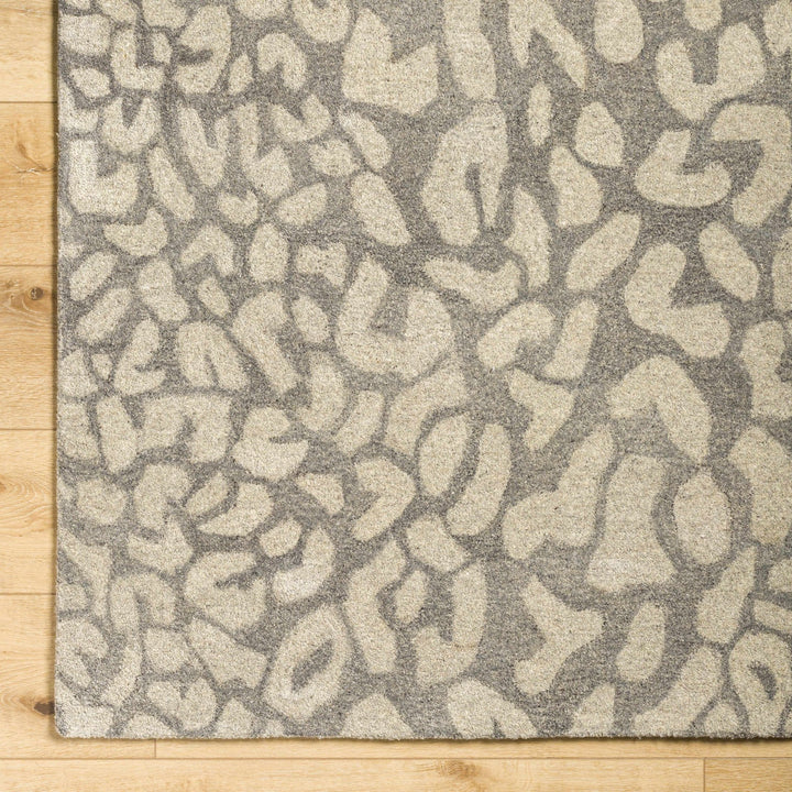 Circa Leopard Print Beige Hand Tufted Wool Area Rug - The Rug Decor
