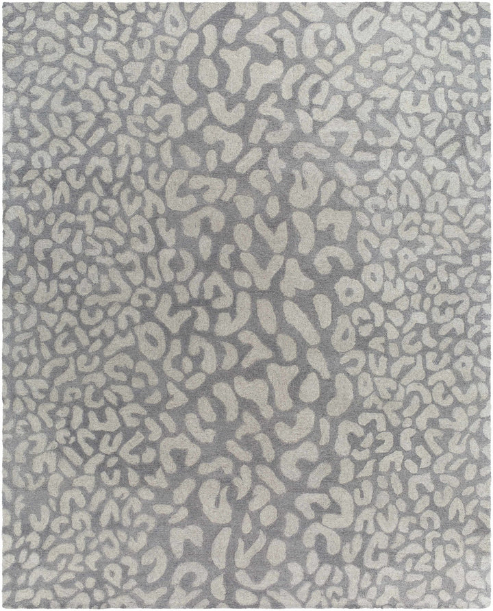 Circa Leopard Print Beige Hand Tufted Wool Area Rug - The Rug Decor