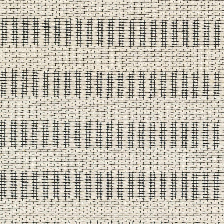 Circe Contemporary Geometrical Ivory And Black Wool Area Rug - The Rug Decor