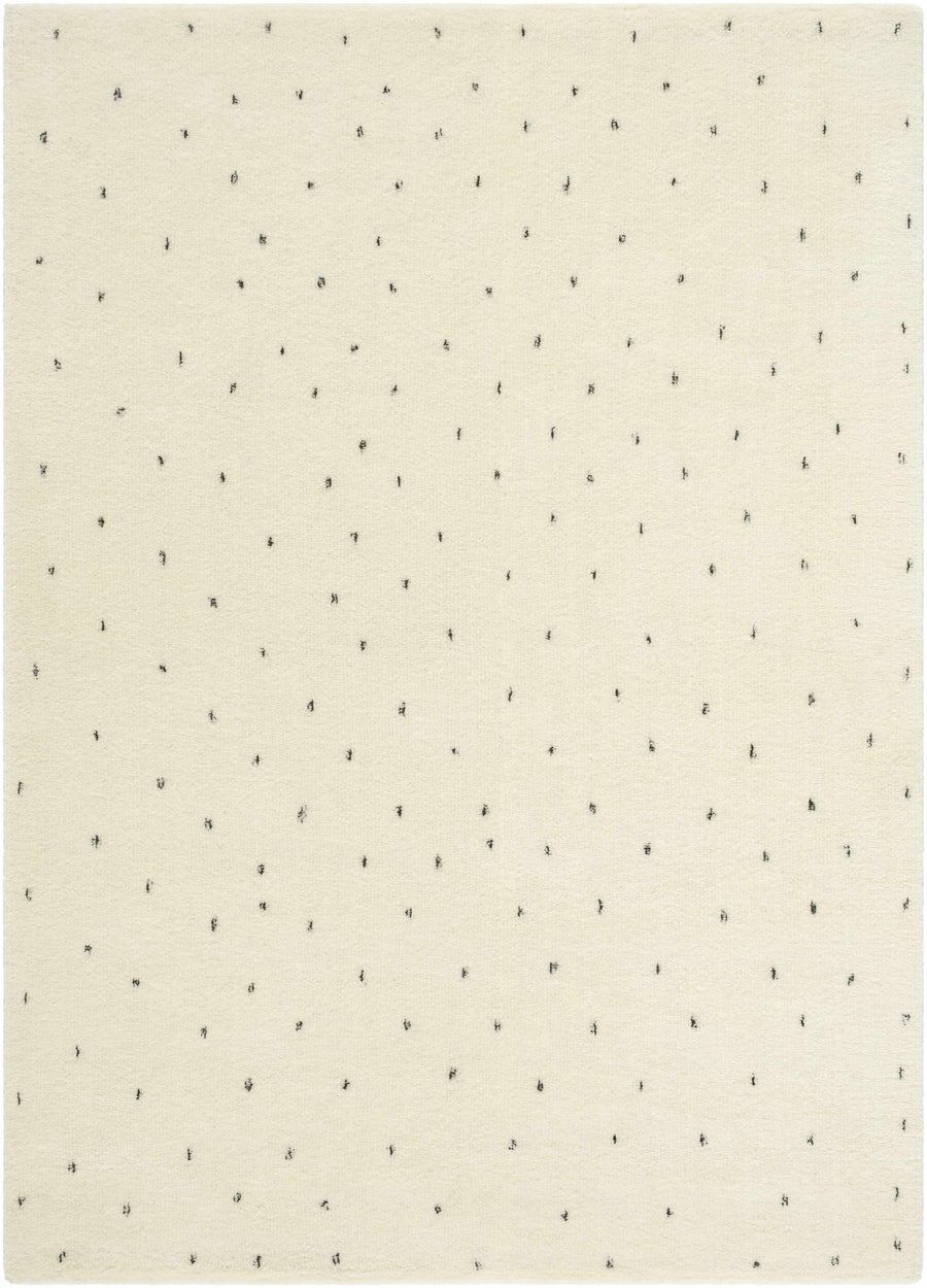 Cirila Modern Style Ivory Hand Tufted Wool Washable Rug - The Rug Decor