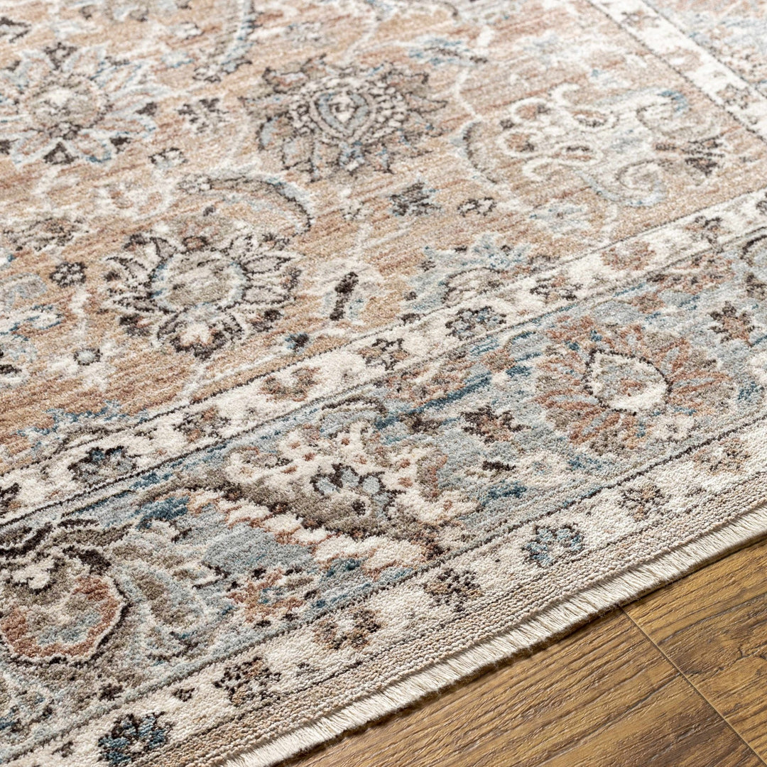 Civankan Traditional Brown And Gray Area Rug - The Rug Decor