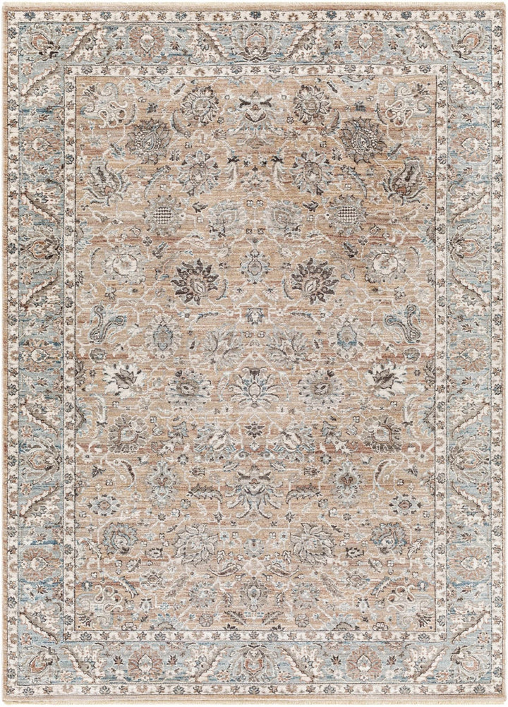 Civankan Traditional Brown And Gray Area Rug - The Rug Decor