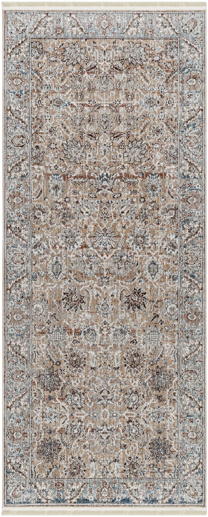 Civankan Traditional Brown And Gray Area Rug - The Rug Decor