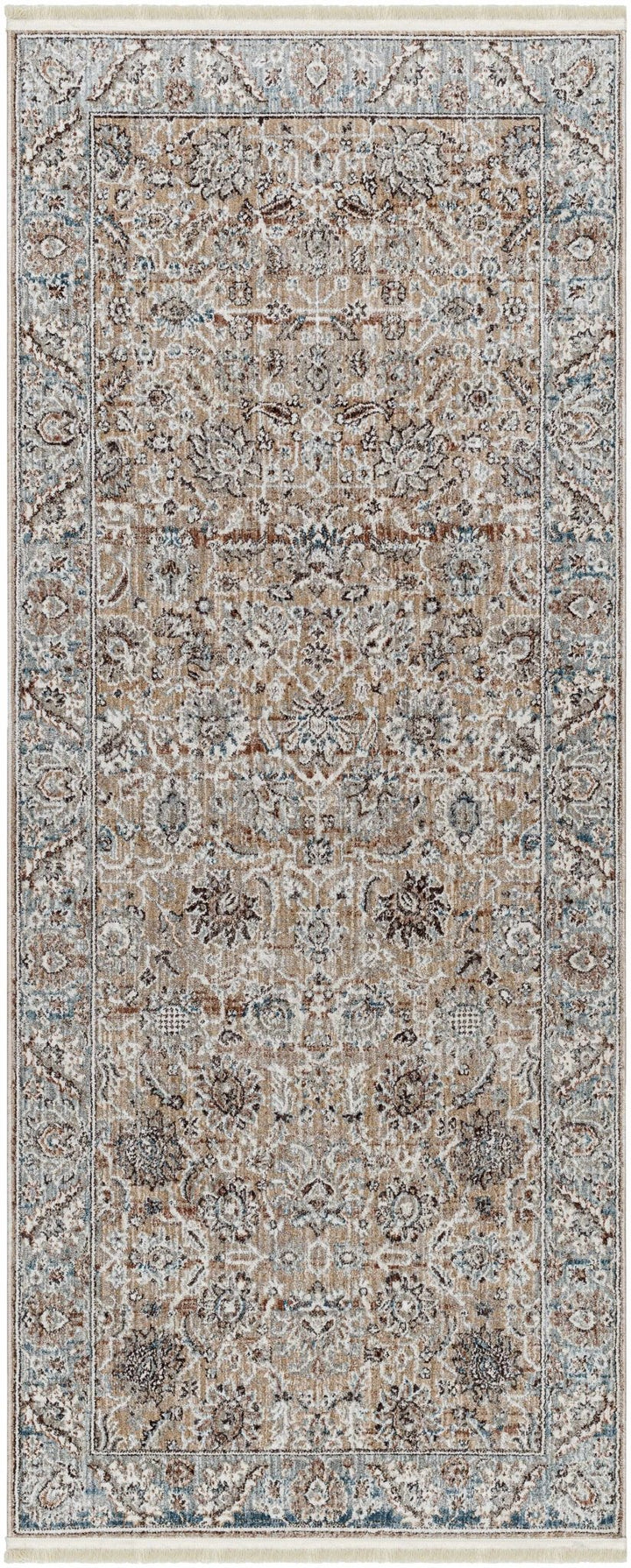 Civankan Traditional Brown And Gray Area Rug - The Rug Decor