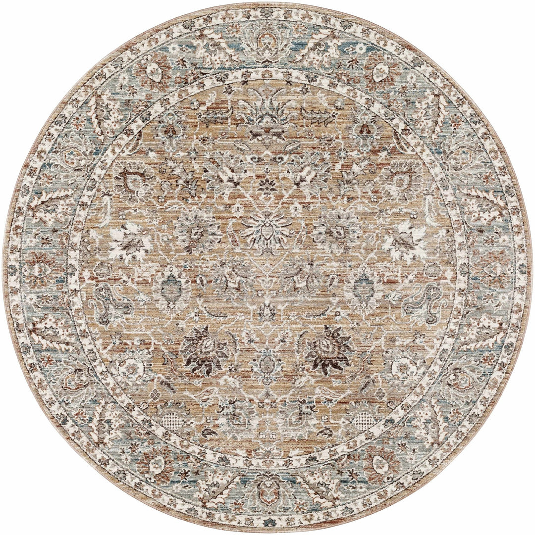 Civankan Traditional Brown And Gray Area Rug - The Rug Decor