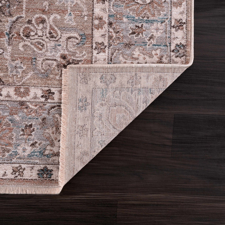 Civankan Traditional Brown And Gray Area Rug - The Rug Decor