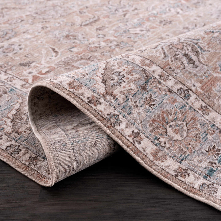 Civankan Traditional Brown And Gray Area Rug - The Rug Decor