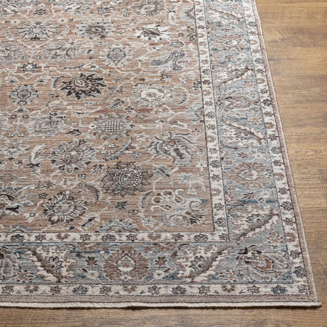 Civankan Traditional Brown And Gray Area Rug - The Rug Decor