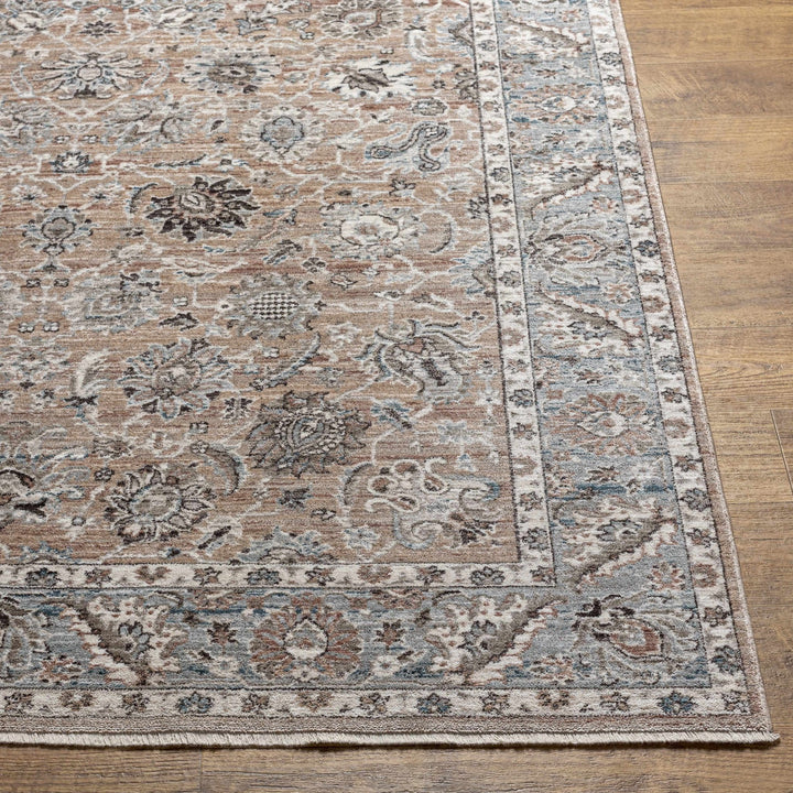 Civankan Traditional Brown And Gray Area Rug - The Rug Decor