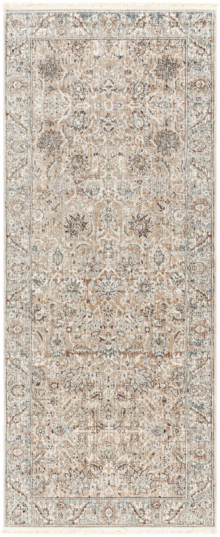 Civankan Traditional Brown And Gray Area Rug - The Rug Decor