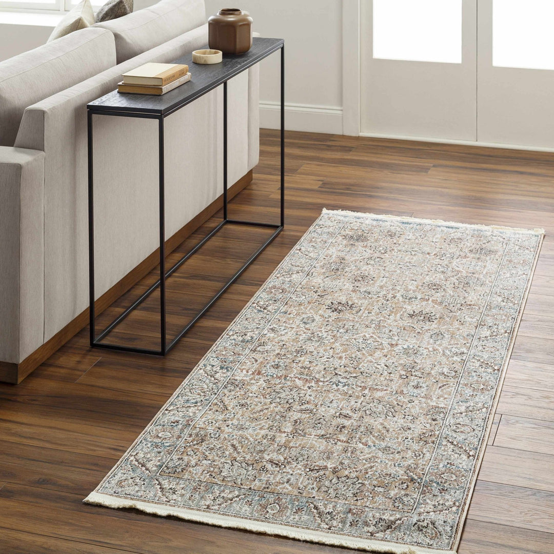 Civankan Traditional Brown And Gray Area Rug - The Rug Decor