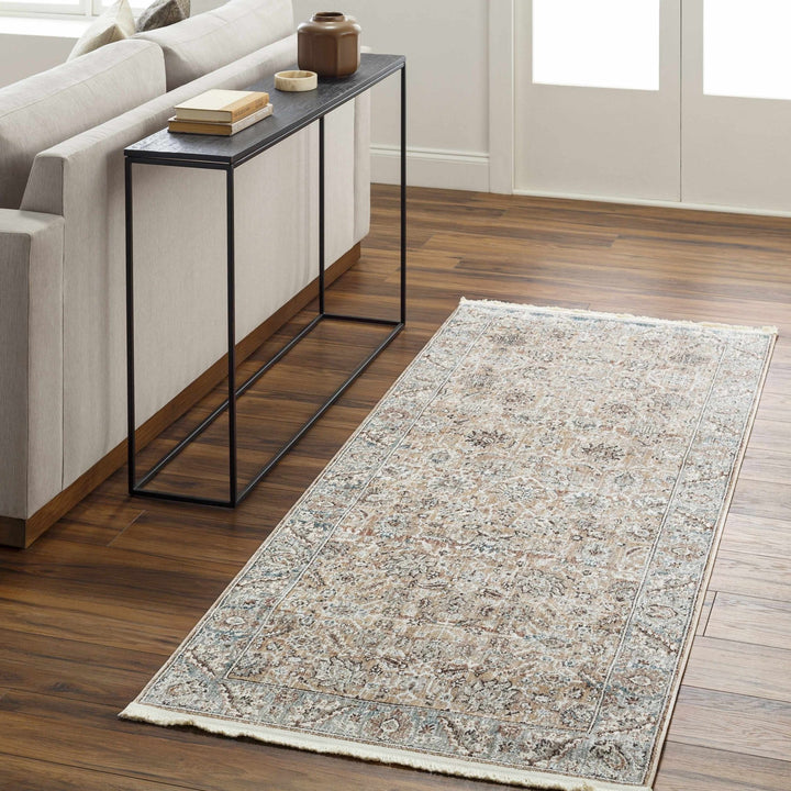 Civankan Traditional Brown And Gray Area Rug - The Rug Decor