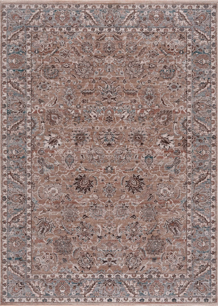 Civankan Traditional Brown And Gray Area Rug - The Rug Decor