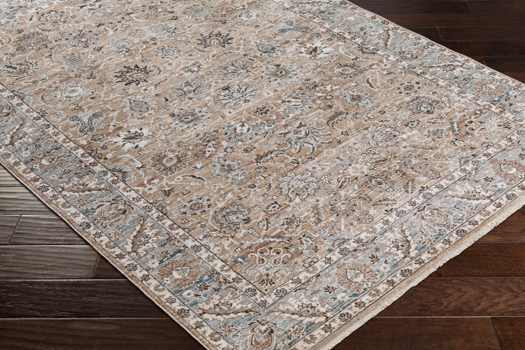 Civankan Traditional Brown And Gray Area Rug - The Rug Decor