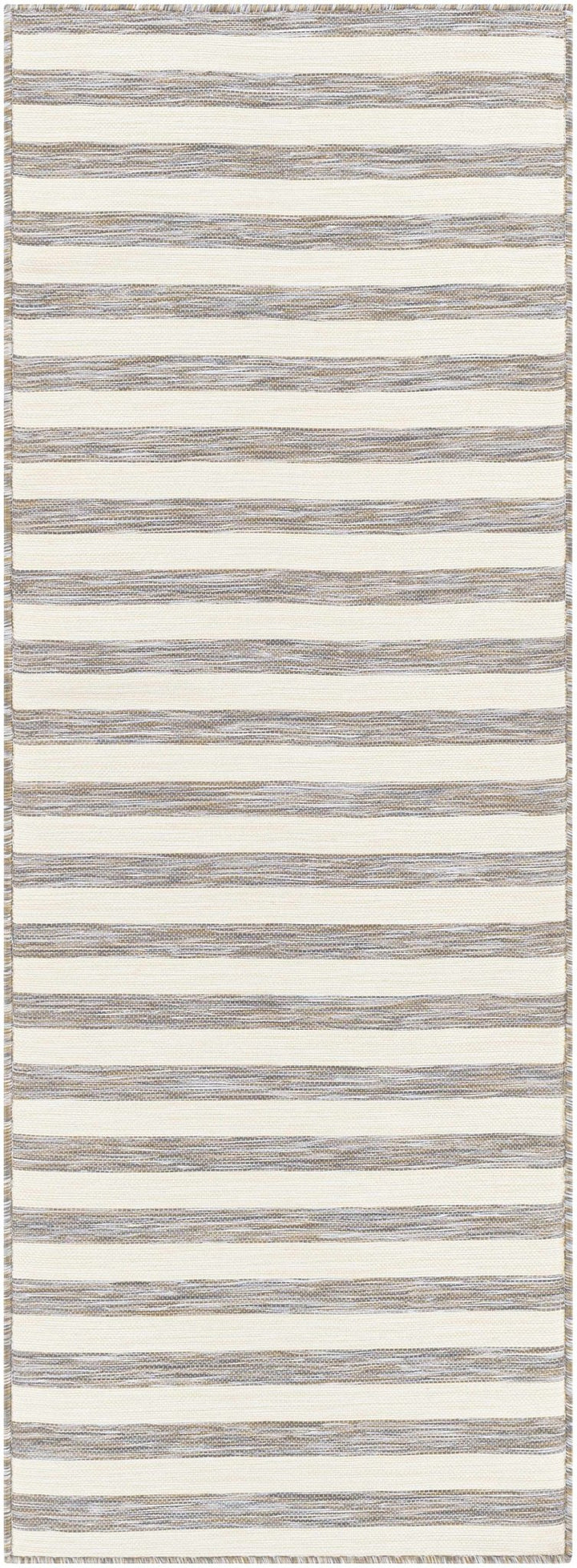 Clackmannanshire Gray And Ivory Modern Style Outdoor Area Rug - The Rug Decor