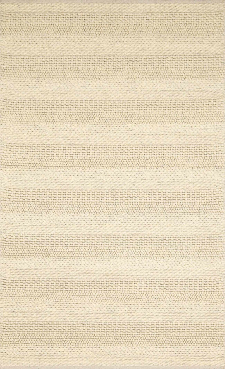 Clarke Modern Solid Design Beige Hand Woven Wool Area Rug - The Rug Decor