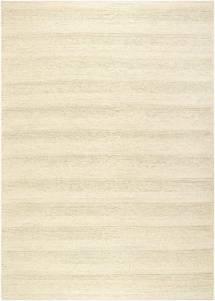 Clarke Modern Solid Design Beige Hand Woven Wool Area Rug - The Rug Decor