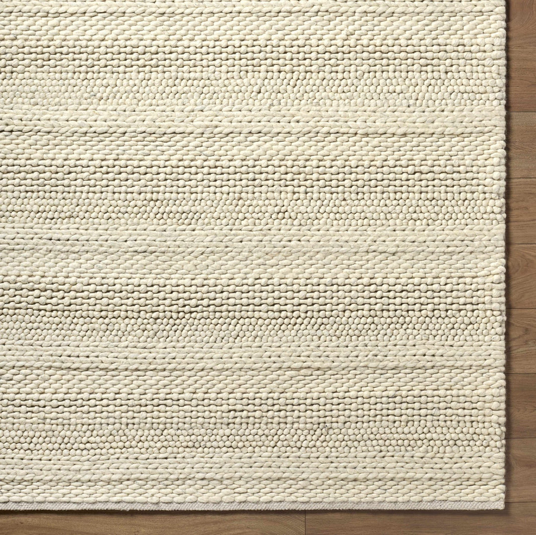 Clarke Modern Solid Design Beige Hand Woven Wool Area Rug - The Rug Decor
