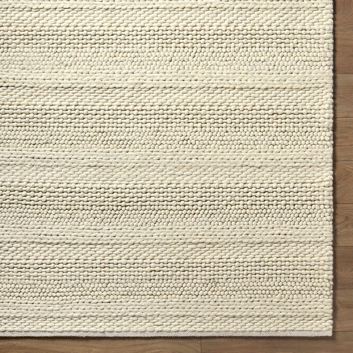 Clarke Modern Solid Design Beige Hand Woven Wool Area Rug - The Rug Decor