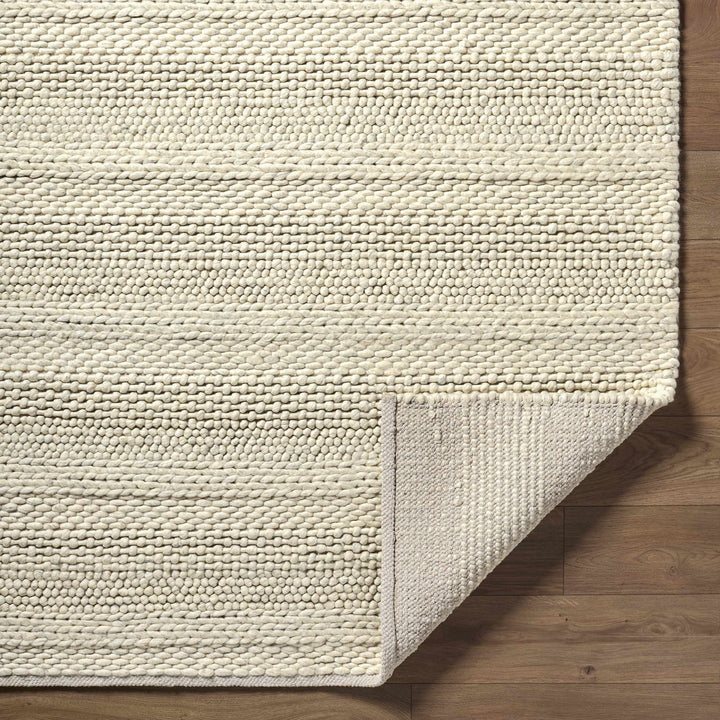 Clarke Modern Solid Design Beige Hand Woven Wool Area Rug - The Rug Decor