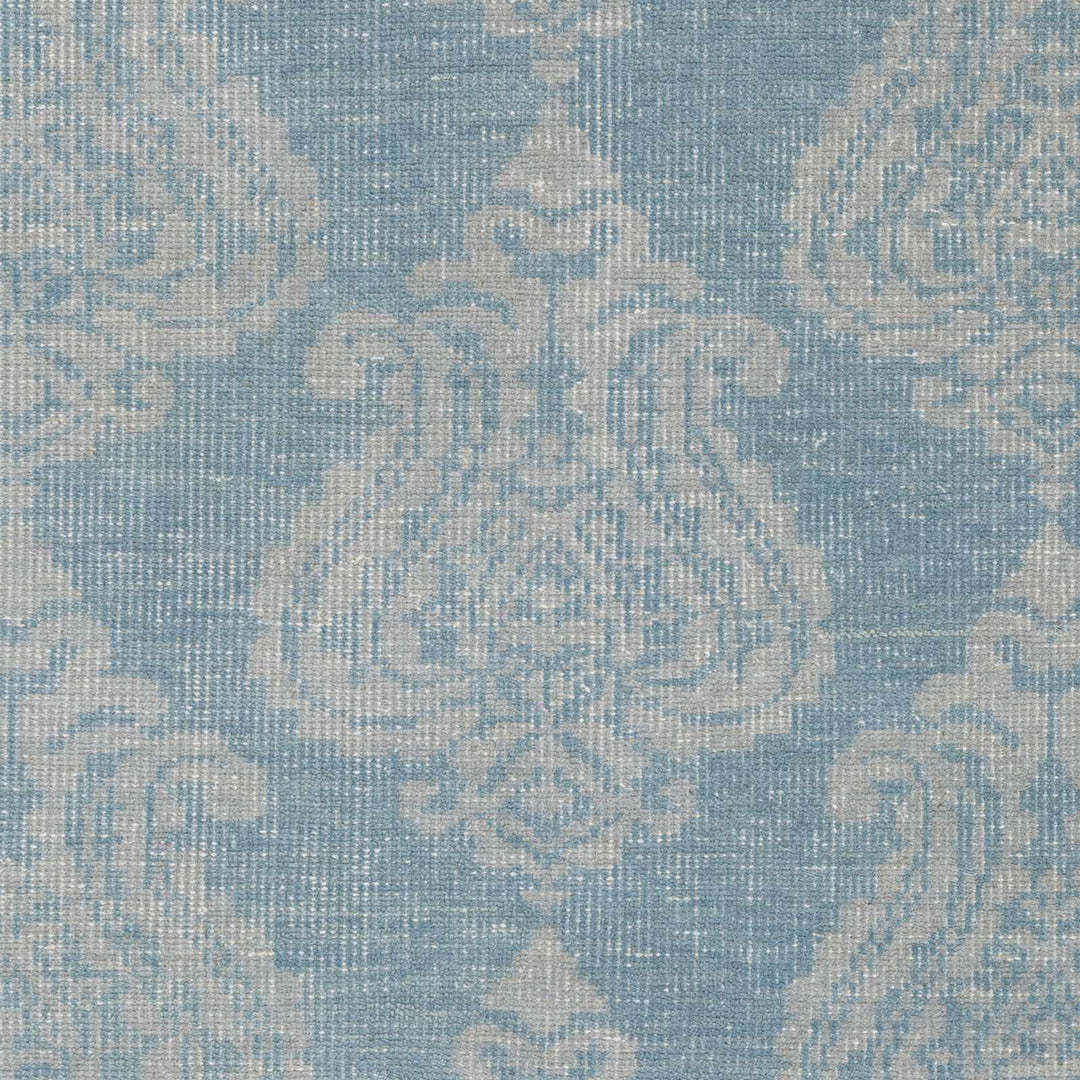 Clarklake Modern Blue And Gray Hand Knotted Area Rug - The Rug Decor