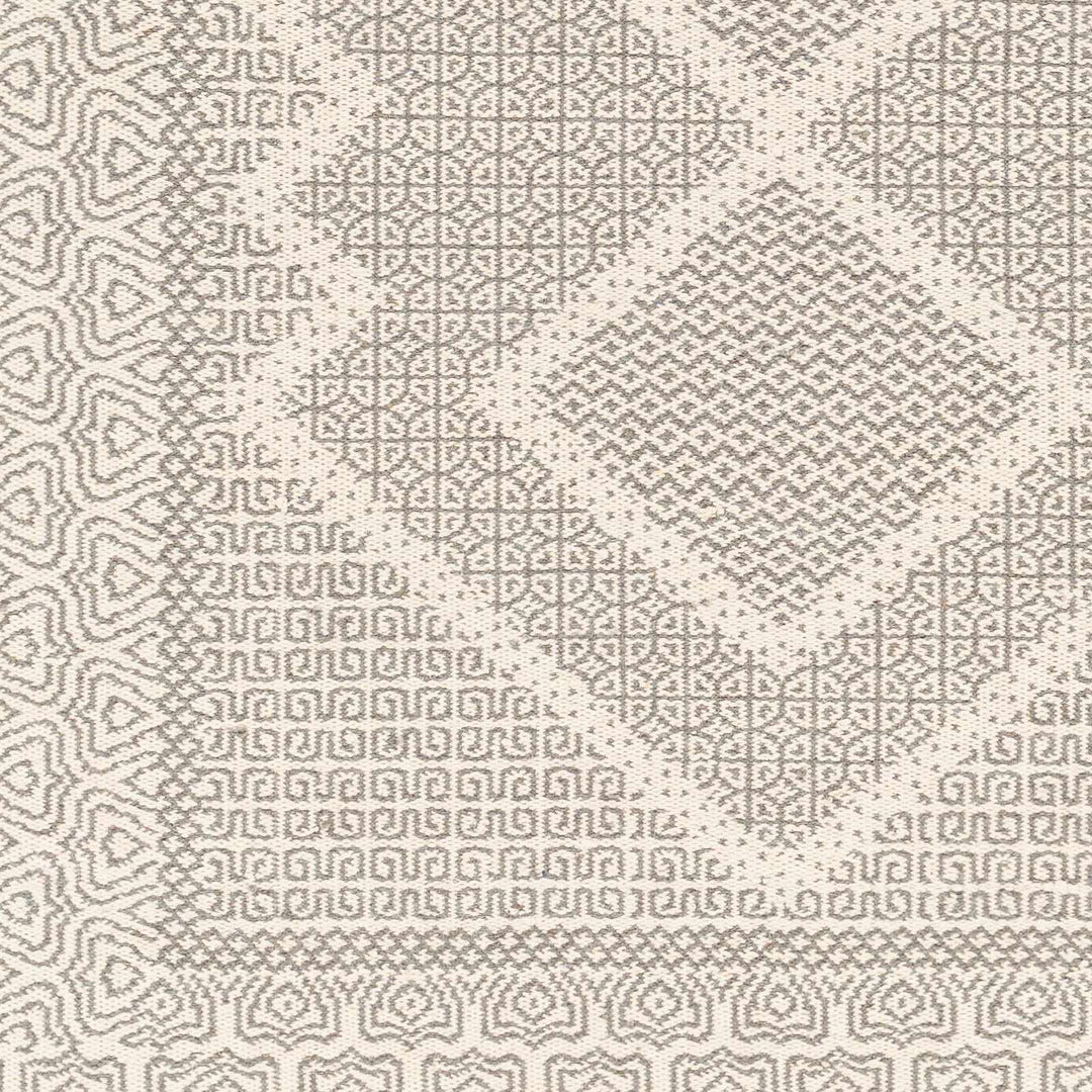 Claus Contemporary Geometrical Gray And Ivory Rug - The Rug Decor
