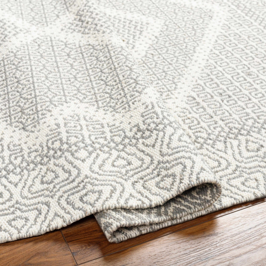 Claus Contemporary Geometrical Gray And Ivory Rug - The Rug Decor