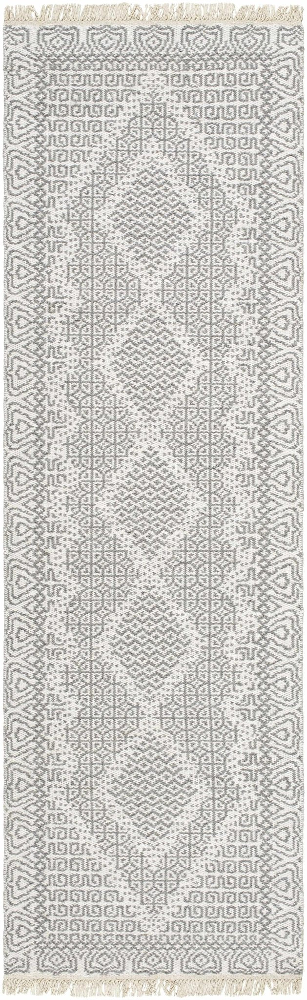 Claus Contemporary Geometrical Gray And Ivory Rug - The Rug Decor