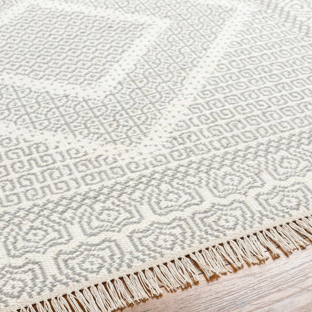 Claus Contemporary Geometrical Gray And Ivory Rug - The Rug Decor