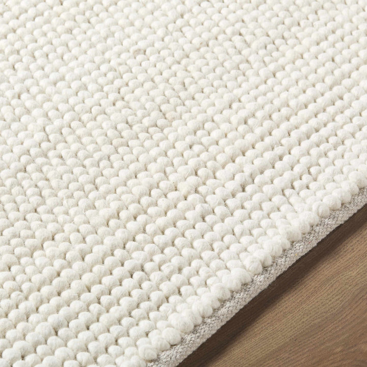 Clayne Bohemian Style Transitional Beige Hand Woven Wool Rug - The Rug Decor