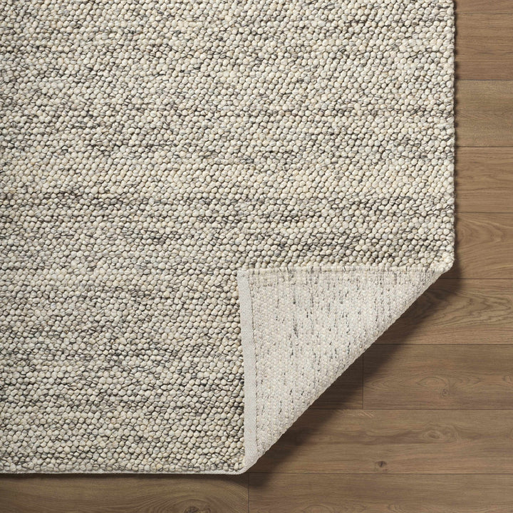 Clayne Contemporary Beige And Charcoal Wool Area Rug - The Rug Decor