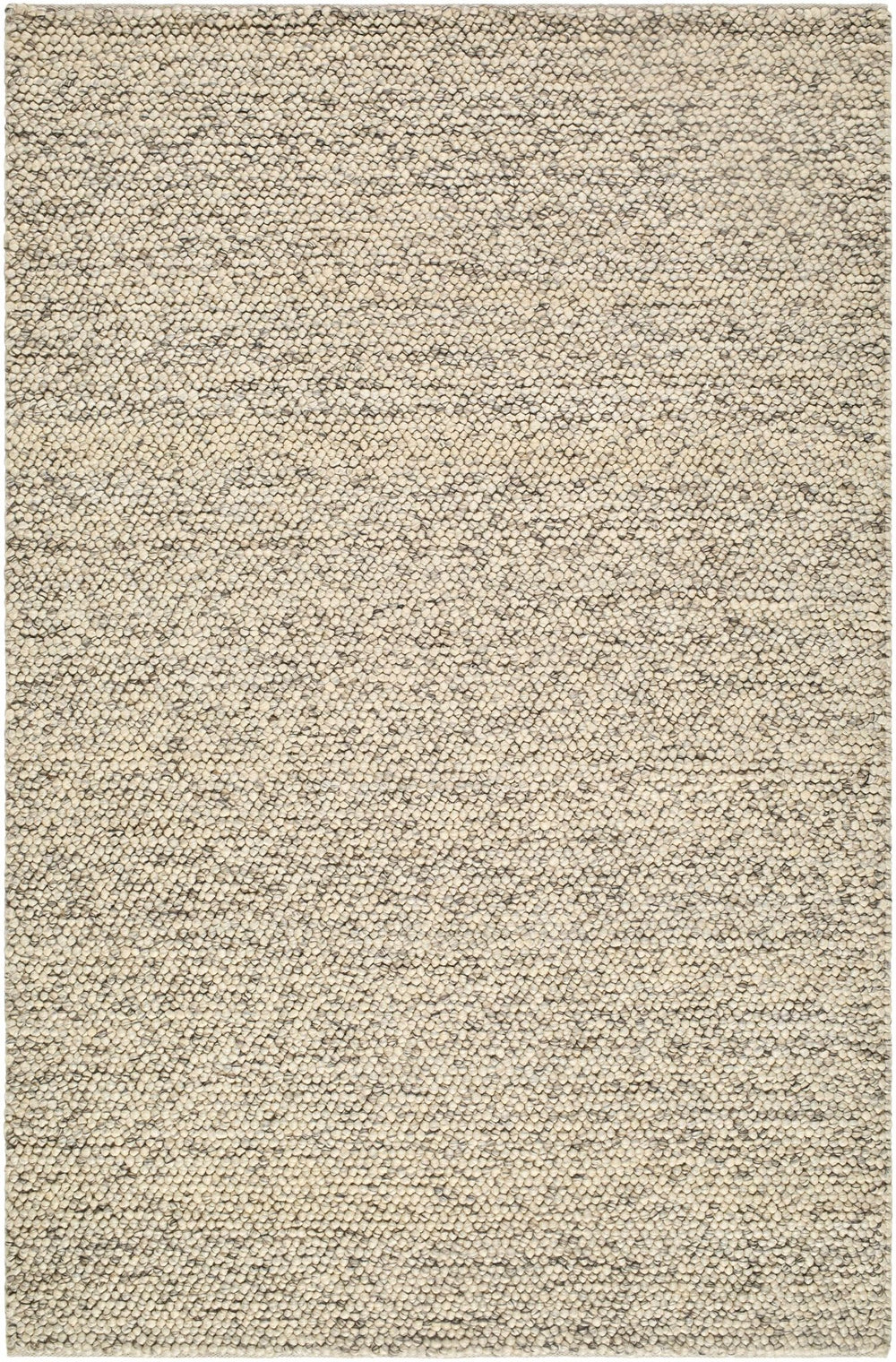 Clayne Contemporary Beige And Charcoal Wool Area Rug - The Rug Decor