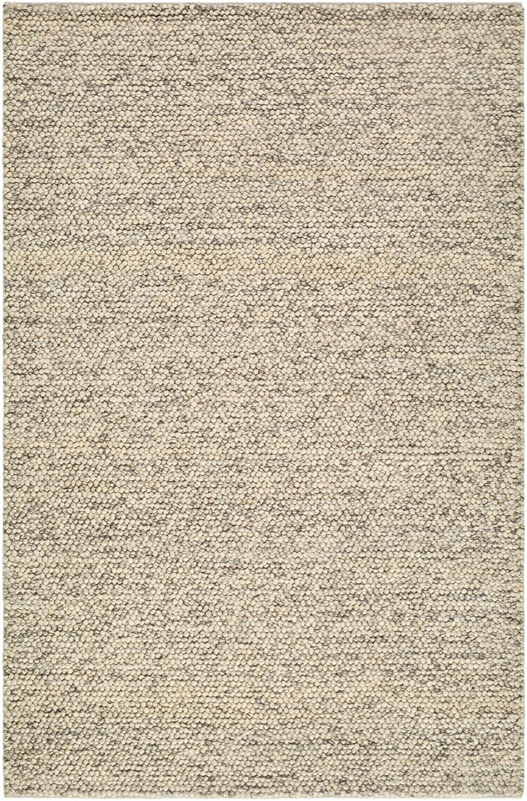 Clayne Contemporary Beige And Charcoal Wool Area Rug - The Rug Decor