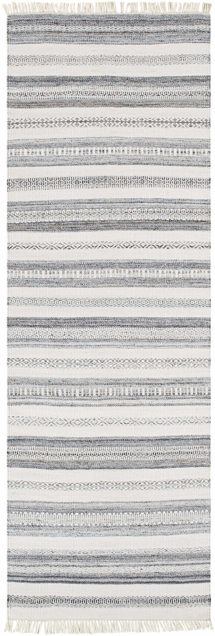 Coolbellup Modern Style Blue And Ivory Hand Woven Area Rug