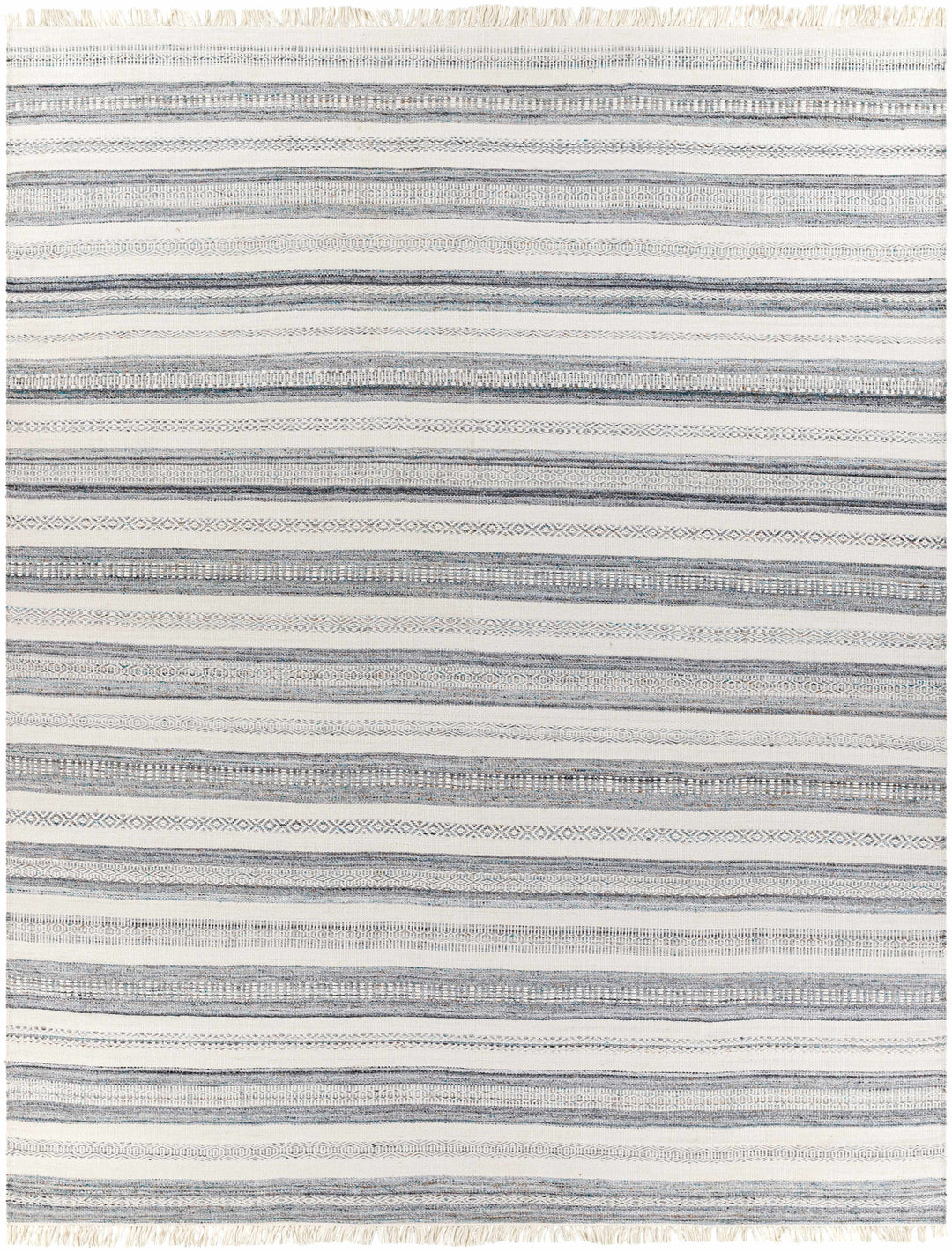 Coolbellup Modern Style Blue And Ivory Hand Woven Area Rug