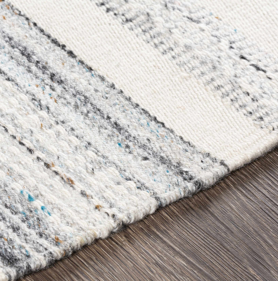 Coolbellup Modern Style Blue And Ivory Hand Woven Area Rug