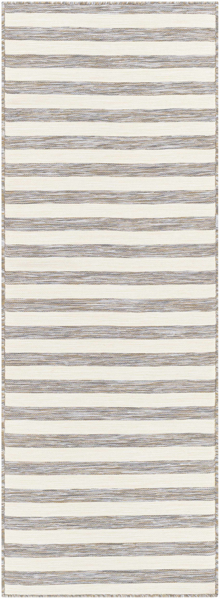 Clackmannanshire Gray And Ivory Modern Style Outdoor Area Rug