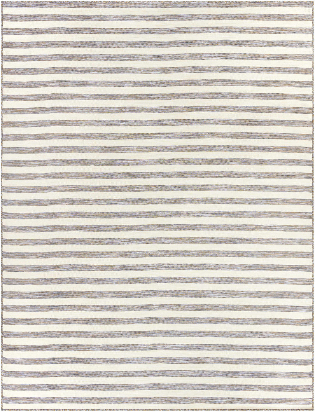 Clackmannanshire Gray And Ivory Modern Style Outdoor Area Rug